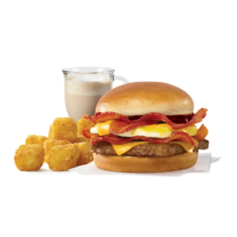 Breakfast Baconator Combo, HP Brown Sauce