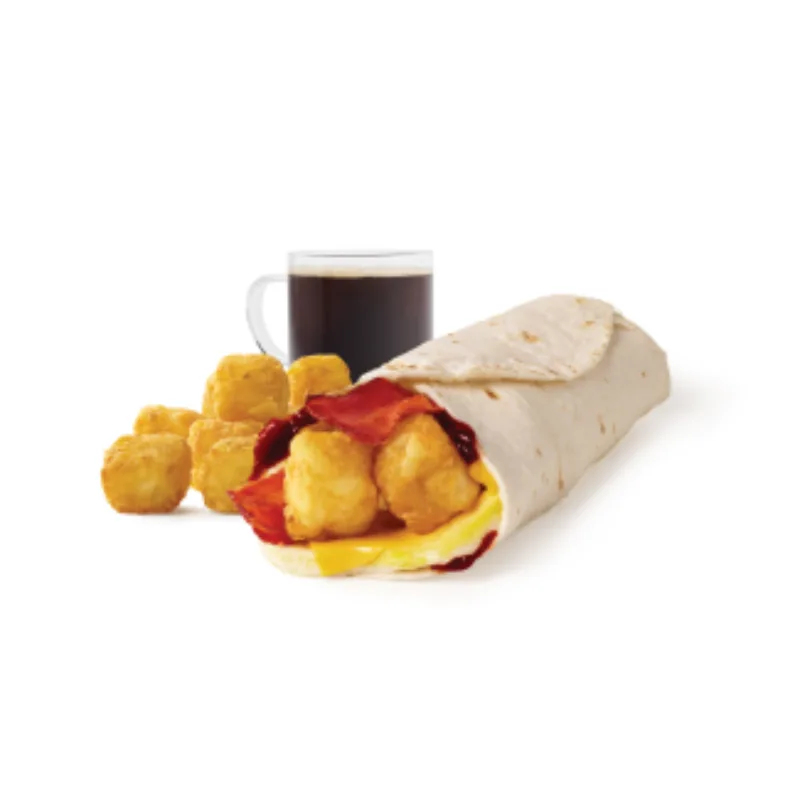 Bacon Breakfast Wrap Combo, Heinz Ketchup