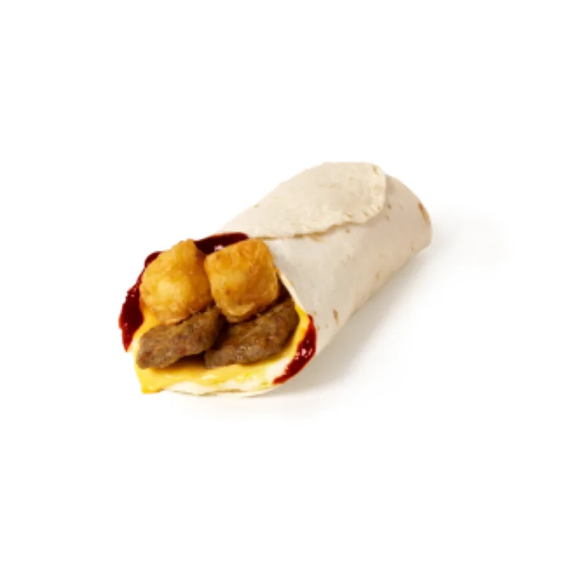 Sausage Breakfast Wrap, HP Brown Sauce