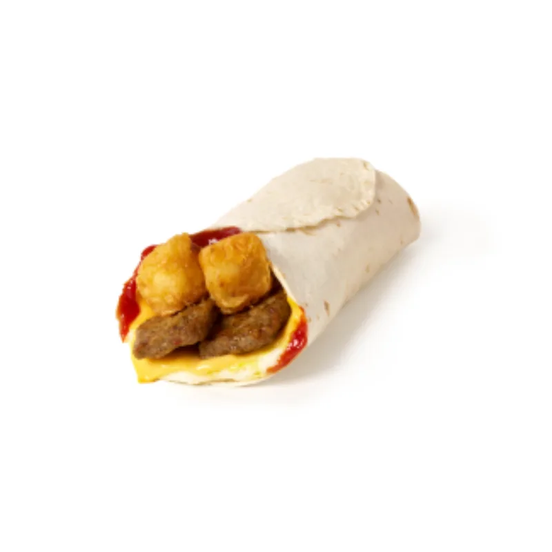Sausage Breakfast Wrap, Heinz Ketchup