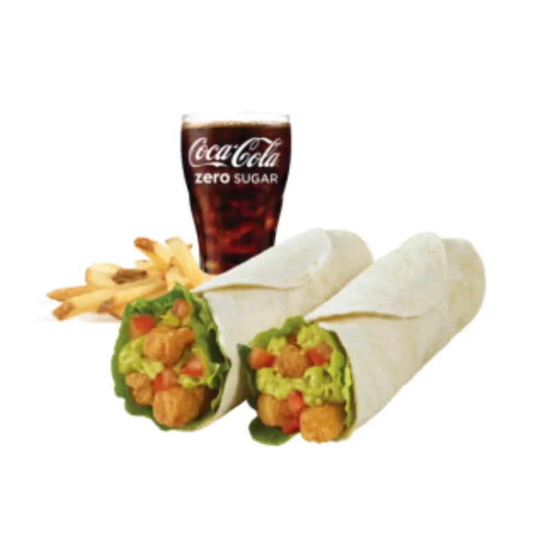 Avocado Wrap Combo, Halloumi Fries